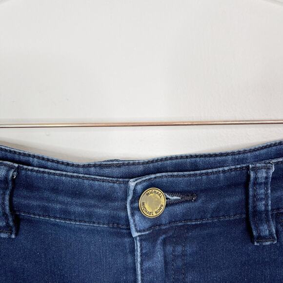 Michael Kors Cotton Stretch Skinny Jeans Womens Size 2 Blue Factory Fading - Picture 7 of 11